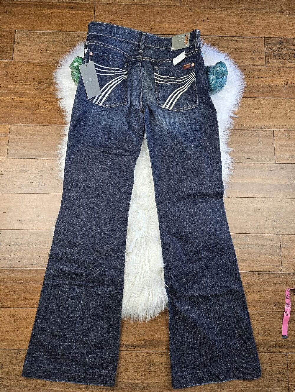 7 For All Mankind RARE Flare Leg Trouser  White 7's Dojo Jeans 31